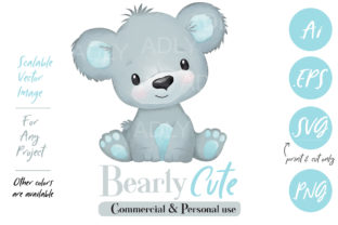 A Designer’s Review of the Watercolor Baby Bear Graphic