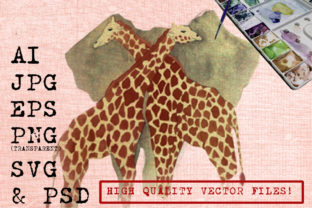 A Review of Elephants Between Cople Giraffes Watercolors Graphics
