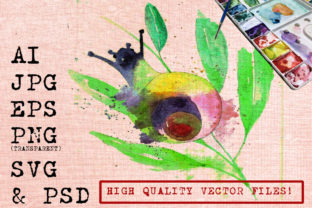 A Review of the Rainbow Snail Watercolor Graphics Asset