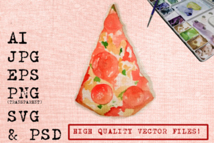 A Slice of Pizza Watercolors: A Graphic Asset Review