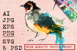 A Watercolor Bird Graphic for Timeless Handmade Illustrations