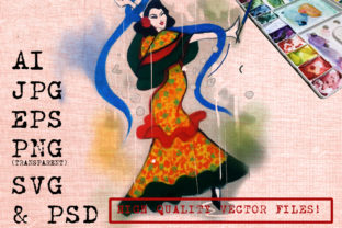 A Watercolor Flamenco Graphic for Crafting & Illustrations