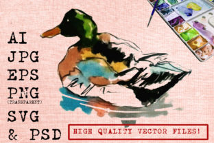 Black Swan Watercolor Graphics for Elegant Brand Illustrations