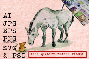 Evaluating Horse and Rat Watercolors Graphics for Product Creation