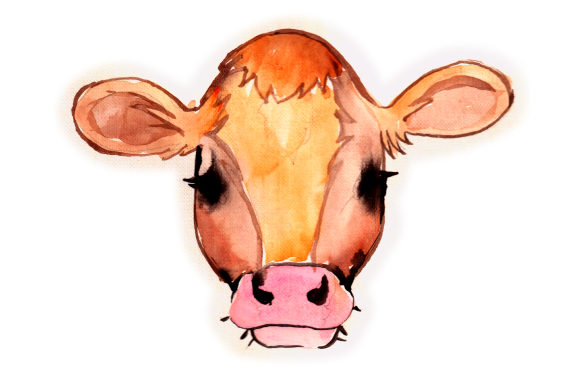 Evaluating the Watercolor Cow Design for Craft and Farm Amp Projects