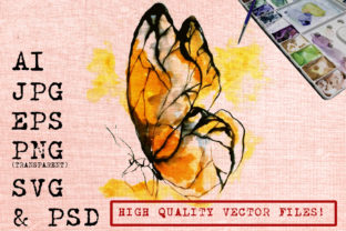 The Watercolor Butterfly: An Illustrative Asset for Graphic Charm