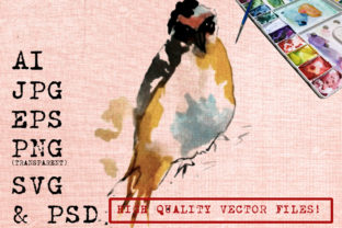 Water Color Bird: A Soft & Versatile Graphic Illustration