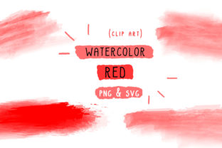 Watercolor Brush Stroke Graphics for Crafting Icons